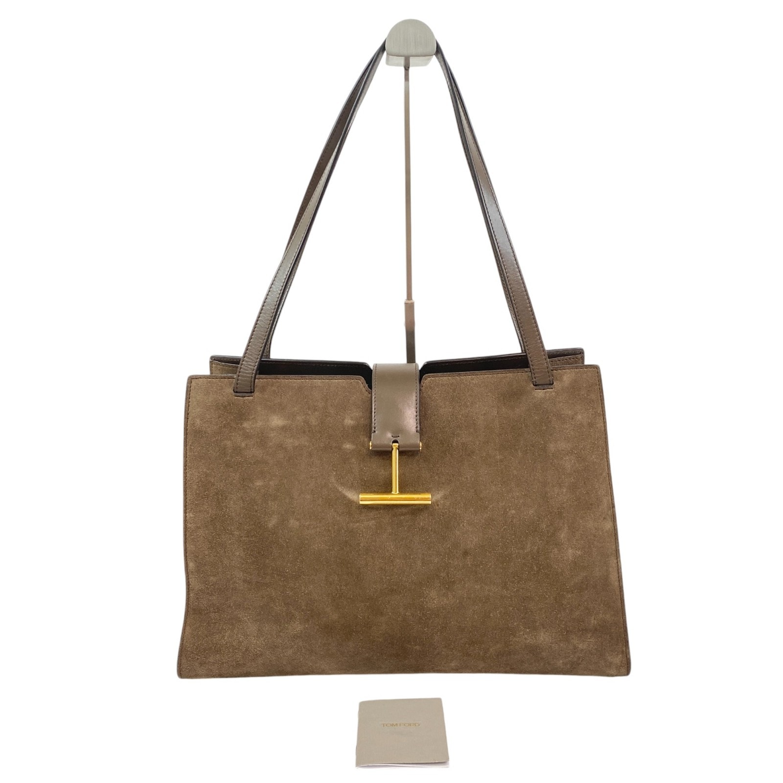 トムフォード TOM FORD レディース L1342T スエード トートバッグ T金具　A4収納