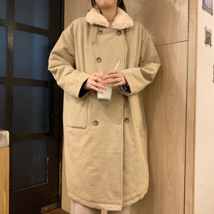 アウター レディース コート ミディアム丈 韓国 長袖 ハーフタートルネック ベルト もこもこ ポケット ボタン ボア 裏起毛 厚手 かわいい 大人可愛い シンプル カジュアル おしゃれ かっこいい