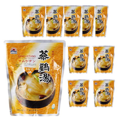 ファイン参鶏湯 サムゲタン800g（10個）　韓国食品韓国料理/韓国スープ/スープ/参鶏湯/サムゲタン/サンゲタン/ファインサムゲタ/レトルト食品