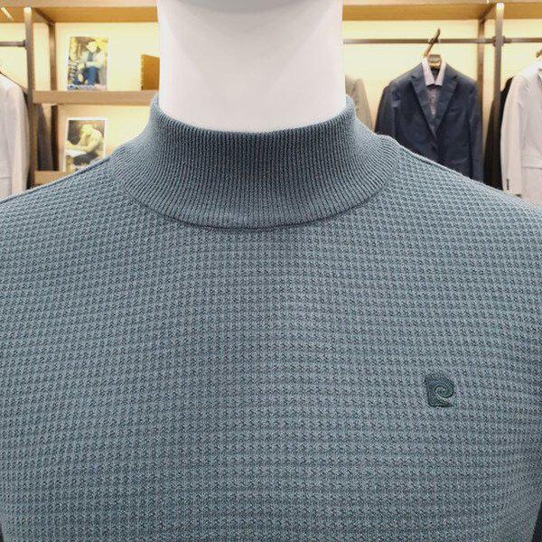 秋冬新作 フロントパネル組織ハーフタートルネック POKR3901344_SH
