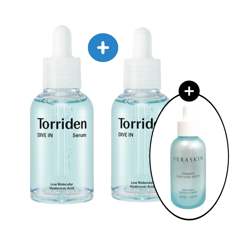 [2+1]ダイブインセラム(VERASKIN PURE VITALセラム)導入美容液美容液 水分補給大容量