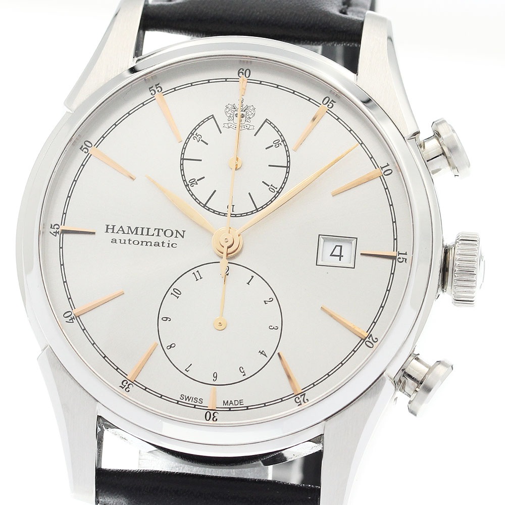 ハミルトン HAMILTON H324161 ジャズマスター スピリットオブリバティ クロノグラフ 自動巻き メンズ 保証書付き_916694【中古】