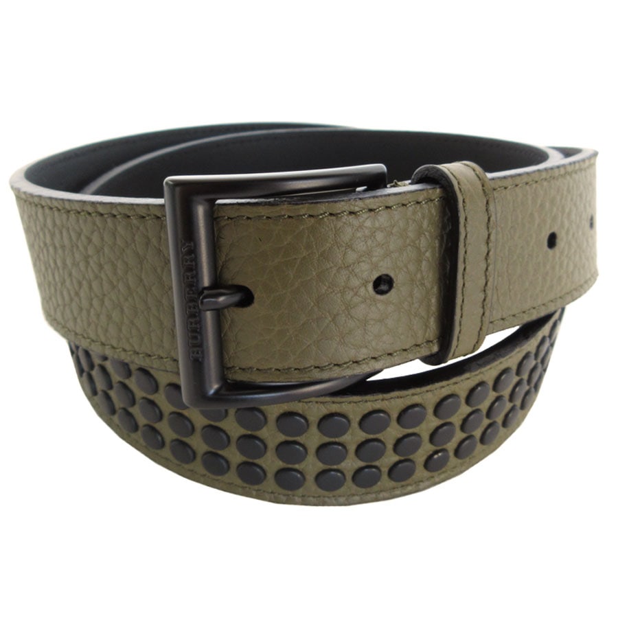 バーバリー BURBERRY ベルト レザー/メタル カーキ/ブラック メンズ s0589a 14,768円