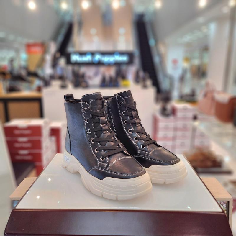 女性の足が楽な4cmヒールコンフォートカジュアルワーカー スニーカー 3fr611-H_CA