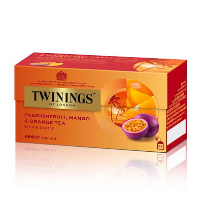 Qoo10] トワイニング パッションフルーツ マンゴー＆オレンジ : 飲料
