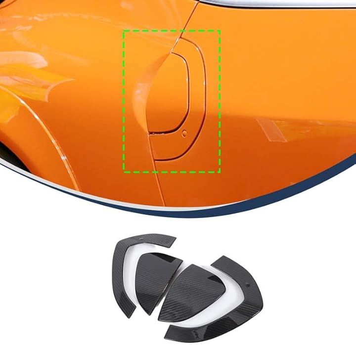 日産 フェアレディZ RZ34 2022～2025に適用 ドアハンドルカバー アウタードアノブハンドル メッキドアハンドルカバー ドアカバー カーボンファイバー製 取付簡単 (カーボン調)