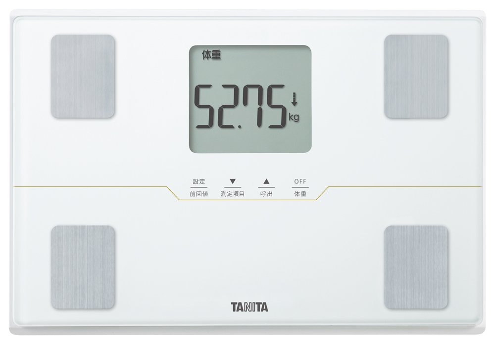 タニタ 体重計 体組成計【50g単位で測定可能/細かい変化も直ぐに分かる/スマホ必要無し】体脂肪率/内臓脂肪レベル/筋肉量/基礎代謝量/体内年齢/推定骨量/BMI/立掛け収納OK/乗るピタ ヘルスメー