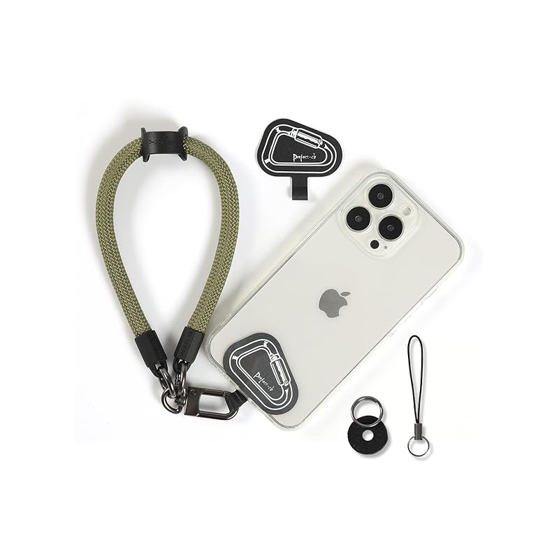 [project-cb] スマホストラップ ハンドストラップ カメラハンドストラップ ストラップホルダー リストストラップ 落下防止 調整可能 リングストラップ (グリンー) 5,497円