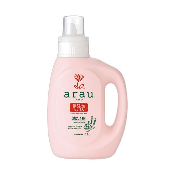 （まとめ） サラヤアラウ.洗たく用せっけん 本体 1.2L 1本 [x5セット]