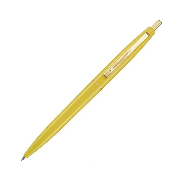 （まとめ） BIC油性ボールペン クリックゴールド 0.5mm 黒 （軸色 イエロー） CFCGYLW05BLKJ 1セット（12本） [x3セット]