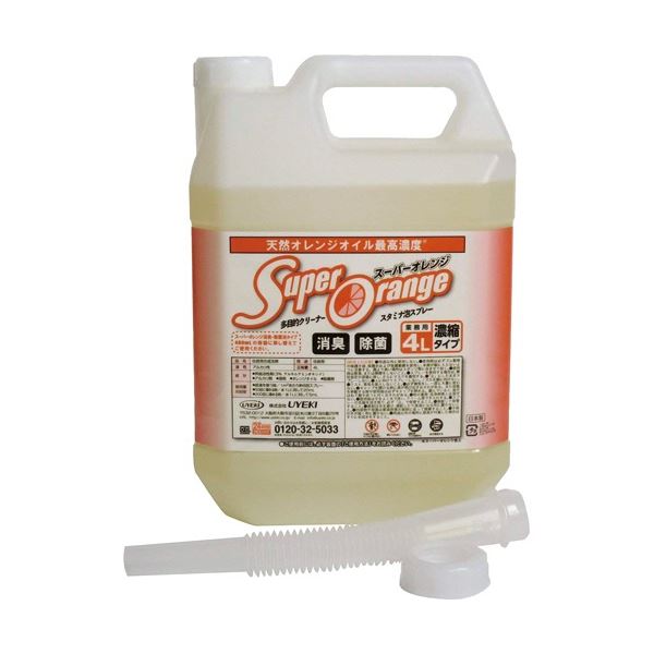 UYEKI スーパーオレンジ消臭/除菌 泡タイプ 業務用 4L 1本