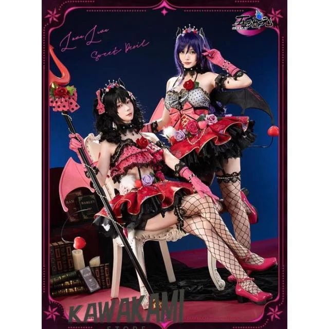 猫屋小舗　ラブライブ　love live　小悪魔編　覚醒　矢澤にこ　東條希　コスプレ衣装　ウィッグ　靴　羽　追加可能