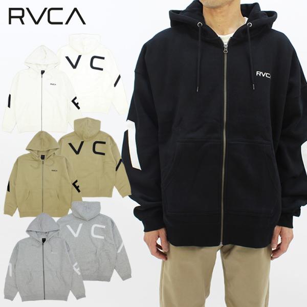 ルーカ RVCA FAKE RVCA ZIP HOODIE メンズ ジップアップ スウェット フーディー フルジップ トレーナー 長袖 BD042-157 男性 [AA]