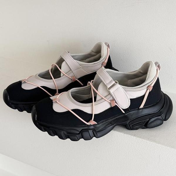 女性用夏サンダル チャンキーヒール メリージェーンサンダル