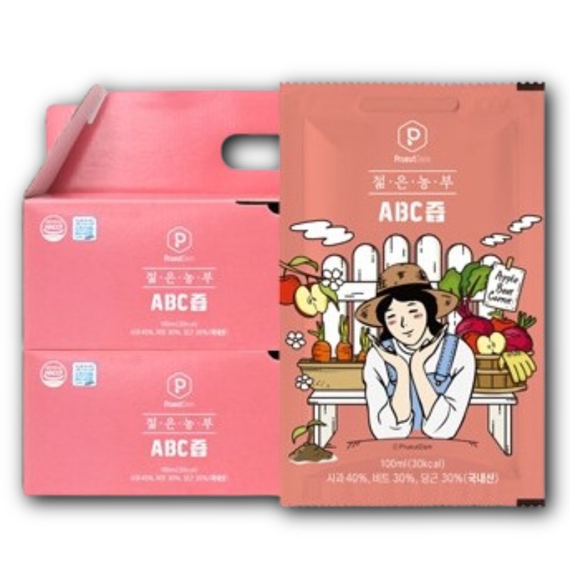 若い農夫ABCジュース100mlx60個 / 韓国直送 / ダイエットジュース 韓国人気の健康ジュース 健康ジュース ビート リンゴ ニンジンジュース 炎症治療ジュース