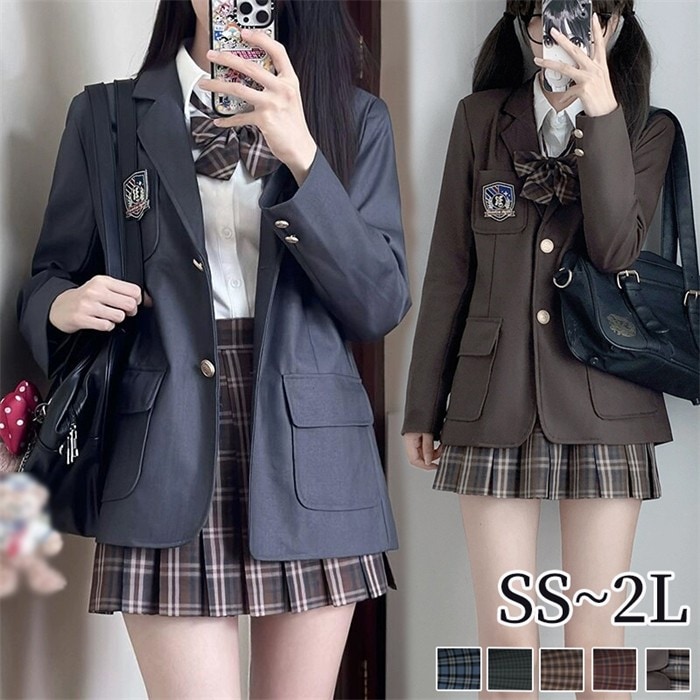 5点セット 入学式 卒業式 スーツ 女の子 長袖 中学生 高校生 制服 学生制服 女子高生 小学生 ブレザー スカート チェック柄 レディース お受験 結婚式 発表会 入学 通学 ジュニア フォーマル