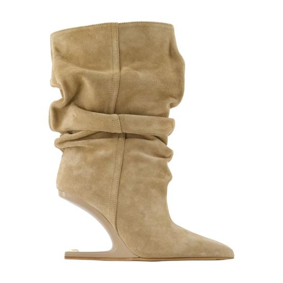 BALMAIN Women Boots GN0TA236LCMK 8FI beige