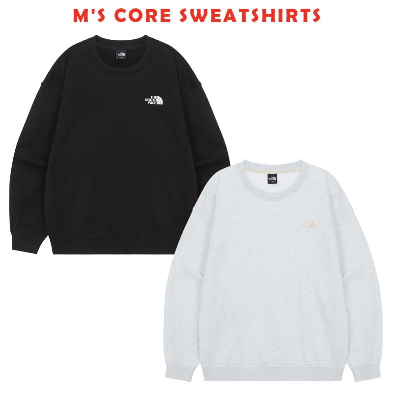 韓国正規品保証 関税負担なし NM5MS01A CORE SWEATSHIRTSデイリー 基本 着装 男子 女子 人気 韓国 ファッション 男女共用 アウトドア