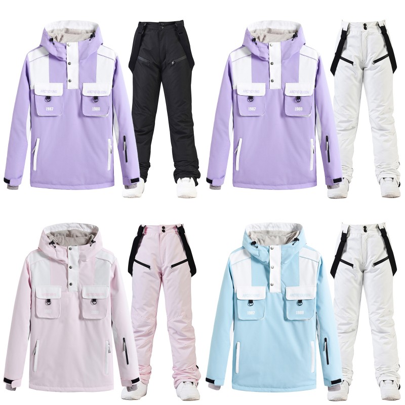 ウィンタースポーツ スノーボードウェア スキーウェア スノボウェア スキー 上下セット 男女兼用 撥水防風 保温 雪遊び 暖かい
