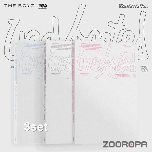 [3종세트] 더보이즈 THE BOYZ Unexpected 3집 앨범 Photobook Ver.