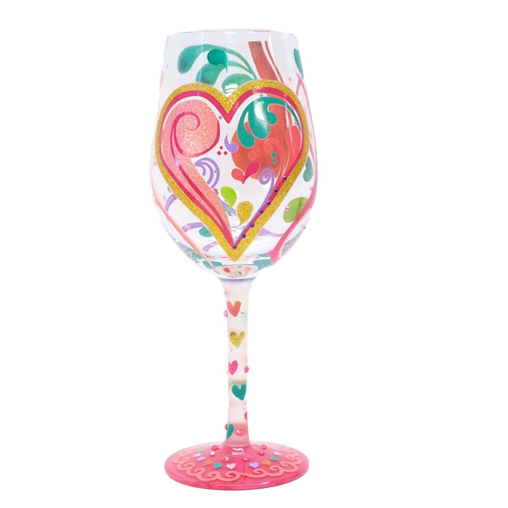 【Lolita】ワイングラス My Hearts ピンク系マルチカラー l0012-6010353-5698