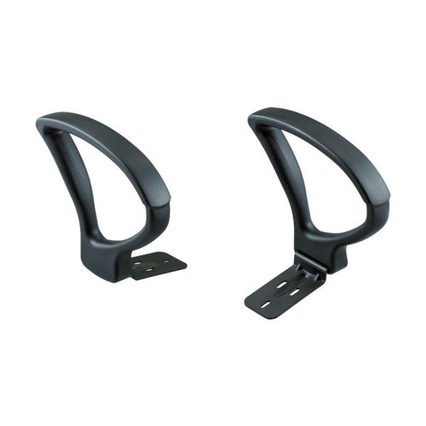 TRUSCO オフィスチェア T-10用肘セット ブラック T-10AR 1組 (チェア別売)