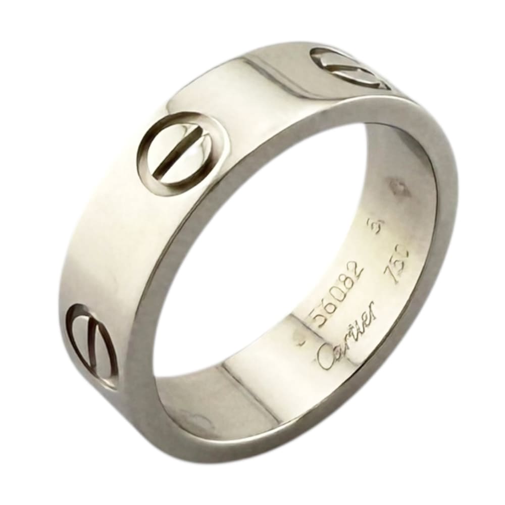 カルティエ ラブ リング 指輪 10.5号 18金 K18ホワイトゴールド CARTIER 中古 美品