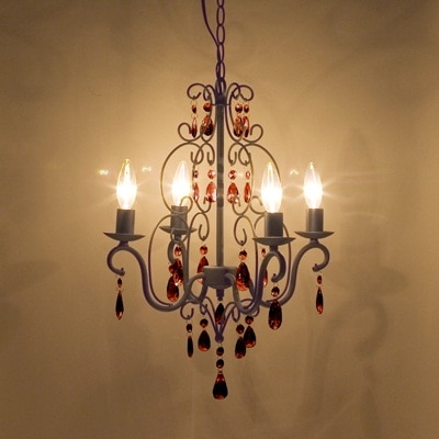 誰でも取り付けは超簡単 豪華でアンティーク調シャンデリア Romeo(ロメオ)ラスティブラウン