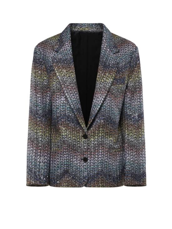 MISSONI Women Suit Jackets DS26SF06 BC0065SMSNS MULTIBLUE YELLOW
