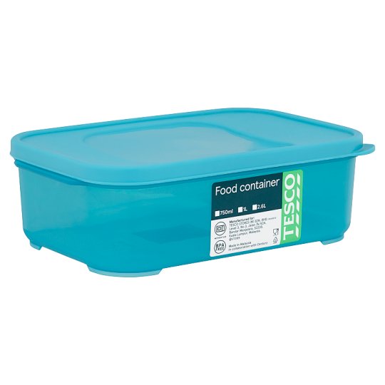 本格派ま！ Tesco Food 750ml Turquoise Container 保存容器 