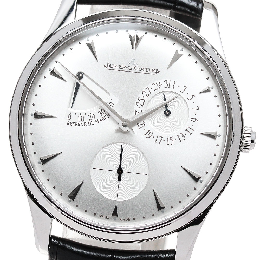 ジャガー・ルクルト JAEGER-LECOULTRE 176.8.38.S マスターウルトラスリム パワーリザーブ 自動巻き メンズ 美品 _833489【中古】