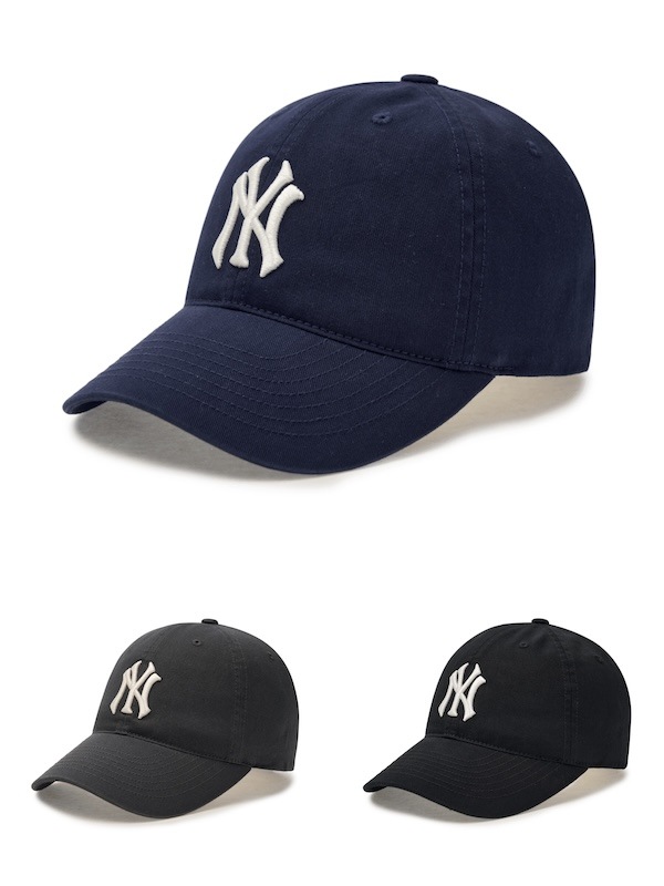 3ACPDD15N 正規品保証 関税負担なし 韓国限定販売 男女共用 Dフィット アンストラクチャー ベースボールキャップ ニューヨークヤンキース