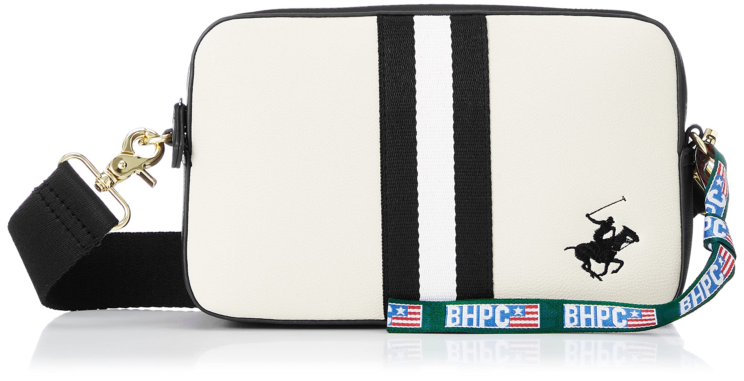 [ビバリーヒルズポロクラブ] ショルダーバッグ BH1010 レディース アイボリー×ブラック