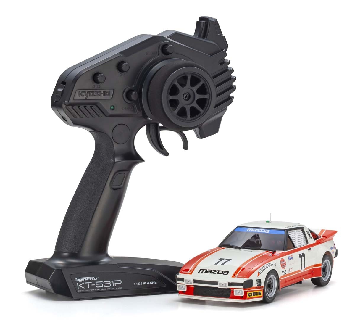 京商 ミニッツRWD MR-04 レディセット マツダ サバンナ RX-7 (SA22C) 1979 デイトナ CAR No.77【32365R】 ラジコン 32365R マツダ 1979 デイト