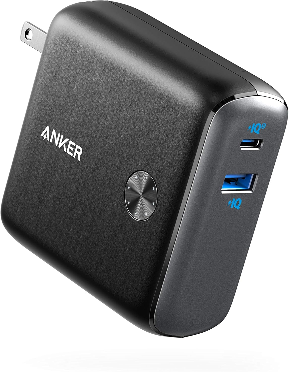 Anker PowerCore Fusion 10000 (9700mAh 20W PD モバイルバッテリー搭載USB充電器) 【コンセント一体型/折りたたみ式プラグ/USB Power