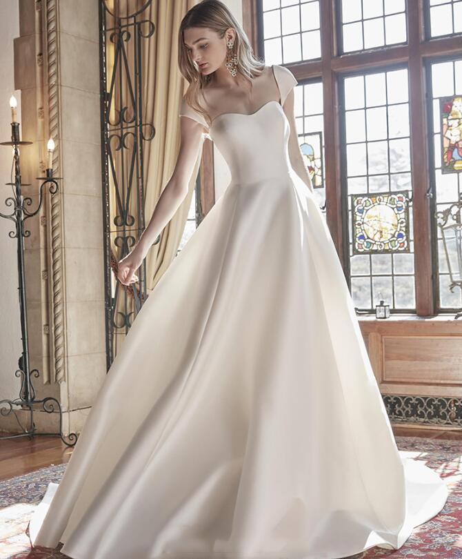 ウェディングドレス 花嫁ドレス ワンピース ベージュ パーティードレス ロング フォトウェディング撮影 きれいめ 高級感 前撮りドレス 後撮り お姫様 可愛い オフショルダー ピアノ発表会 披露宴 カ