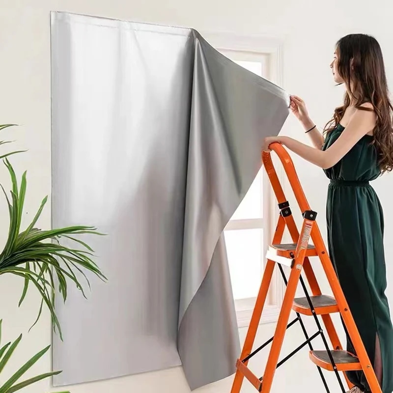 日焼け止めカーテン,シェード,パンチなし,両面,シングル,断熱,UV防止,取り付けが簡単,サンシェードカーテン