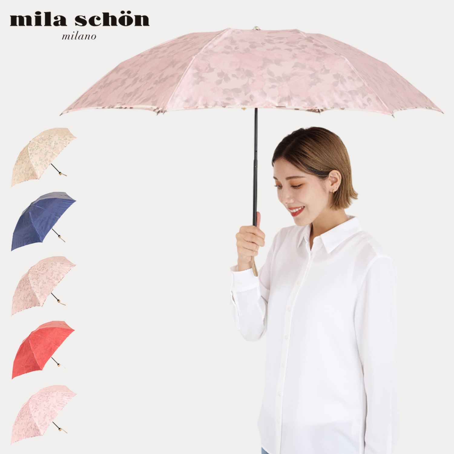 傘 折り畳み 雨 レディース 55cm 軽量 花柄 プリント 0037-02 母の日