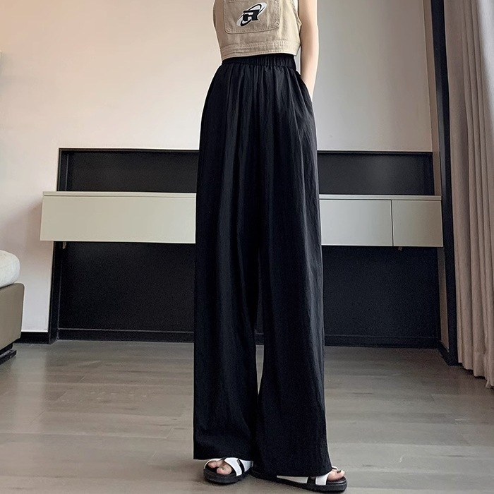ボトムス パンツ ロング ロング丈 ワイド きれいめ シンプル カジュアル 大人 上品 おしゃれ お洒落 大人女子 こなれ感 ラフ とろみ感 抜け感 無地 春 夏 秋 2023 10代 20代 30代