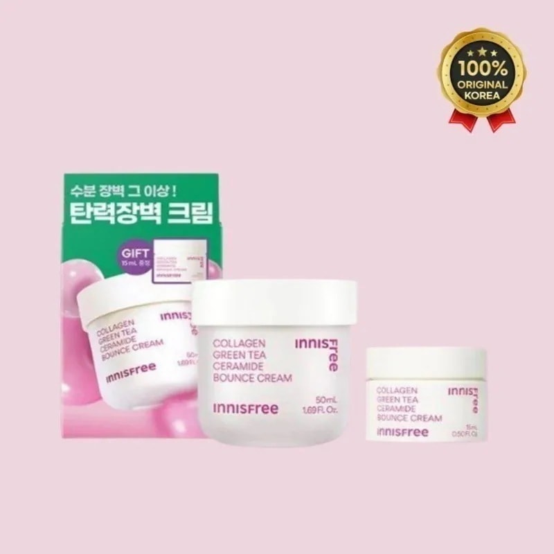 【公式正品】Innisfr** [弾力保湿]イニスフリ** コラーゲン セラミド 弾力バリア クリーム 50ml 企画 (+クリーム 15ml) 肌改善プロジェクト