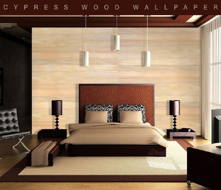 Real Cypress wood Wallpaper DIY Home interior for our family health Phytoncide protect New house syndrome Allegy HINOKI