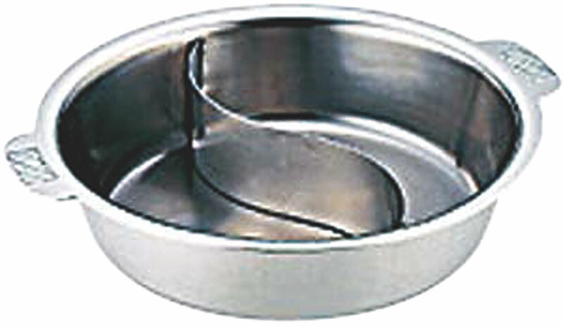 和田助製作所 SW Nbステンレス ちり鍋 2仕切 33cm（電磁可）