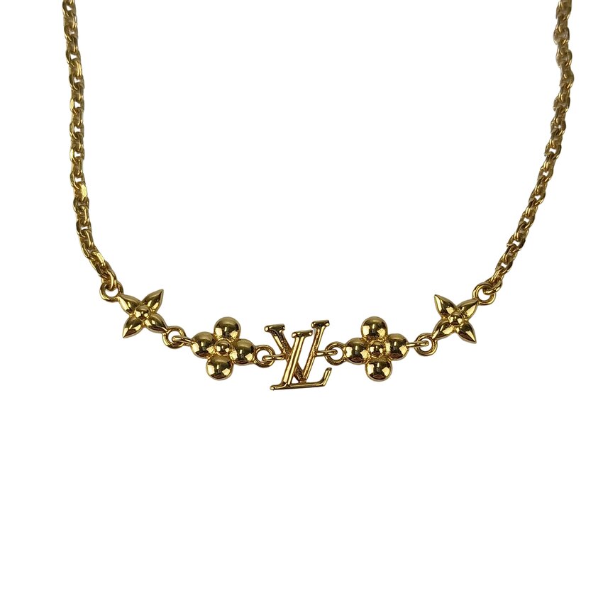 ルイヴィトン ネックレス ベビールイ メタル M01614 モノグラムフラワー ゴールド ジュエリー ペンダント ブランド 小物 ラグジュアリー 誕生日プレゼント 女性 彼女【本物保証】