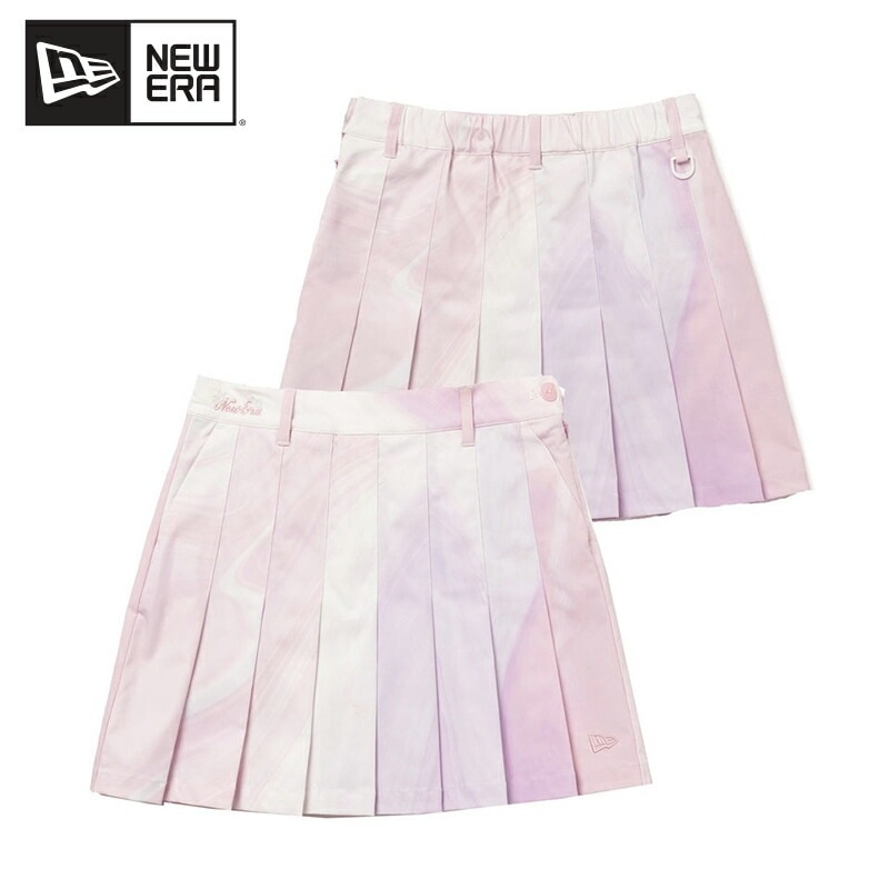 ニューエラ WOMENS プリーツスカート 紺野ゆり Light Pink インナーショーツ付 ゴルフ ボトムス レディース 女性