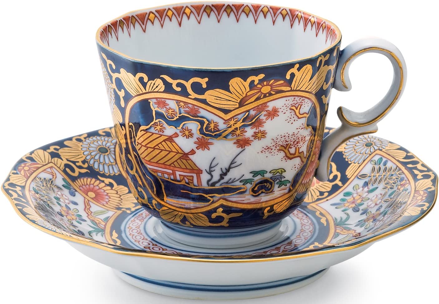 有田焼 琳派古伊万里様式 コーヒー碗皿 S-3061　其泉