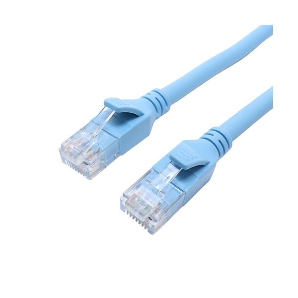 （まとめ） ナカバヤシ ミヨシCAT.6A LANケーブル スタンダード ブルー 3m C6A-03BL 1本 (×5セット)