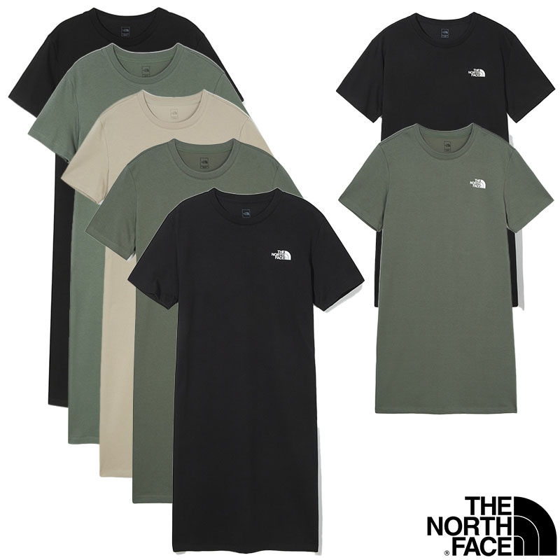 【韓国購入☆国内発送】 THE NORTH FACE 半袖ミディワンピース THE NORTH FACE ワンピース 国内未発売 FACE(ザ・ノースフェイス