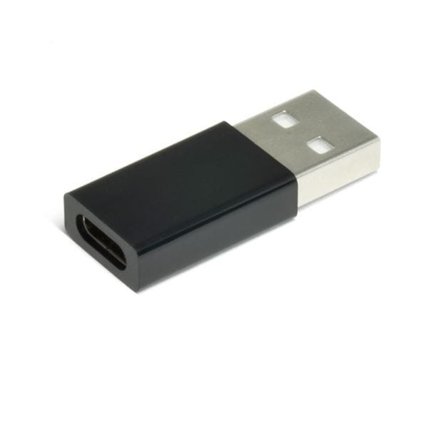 （まとめ）TypeCUSB2.0（A）変換コネクター （ブラック） TCU20A-BK[x5]