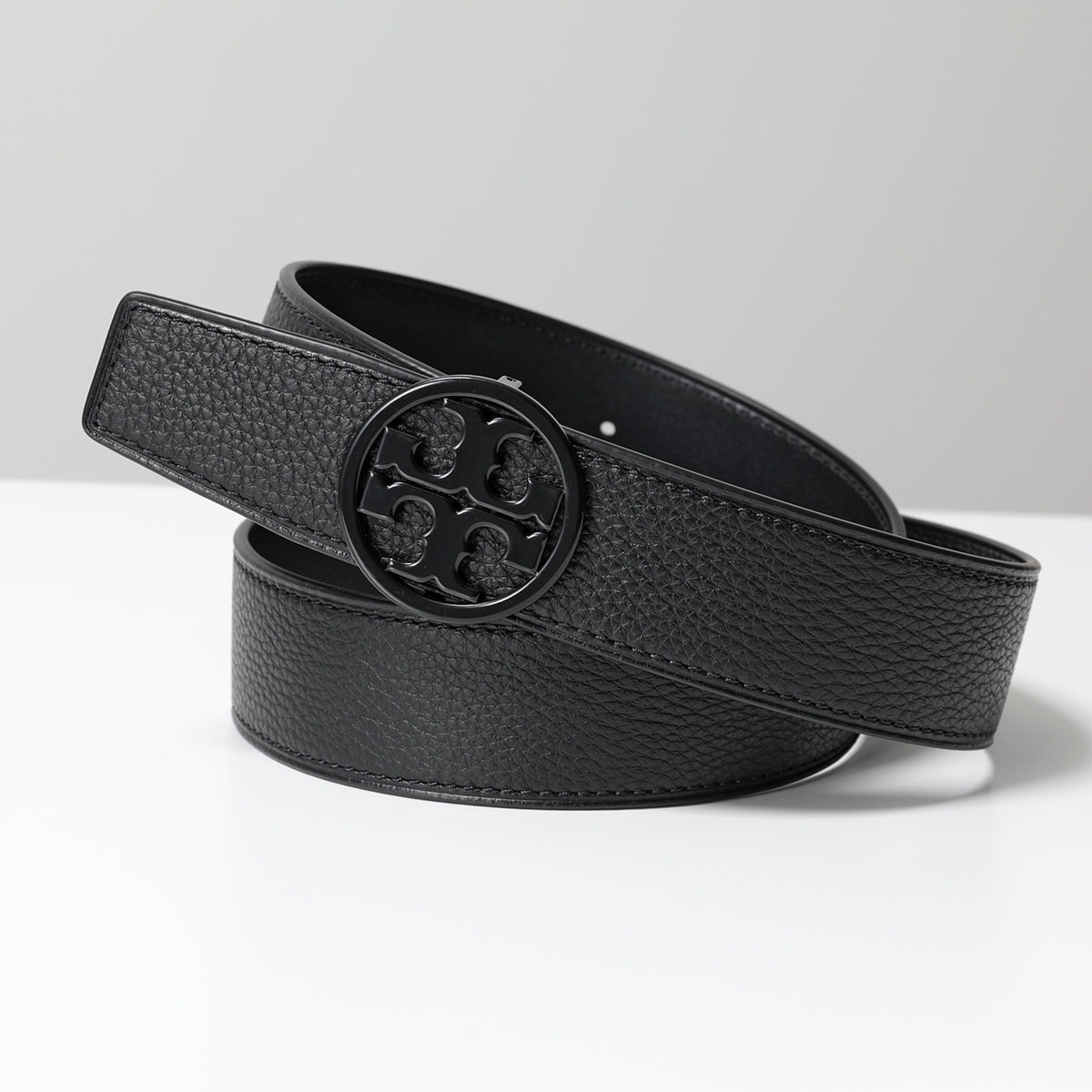 TORY BURCH トリーバーチ ベルト MILLER ミラー 161397 レディース リバーシブル レザー ダブルT 001/BLACK/BLACK/BLACK
