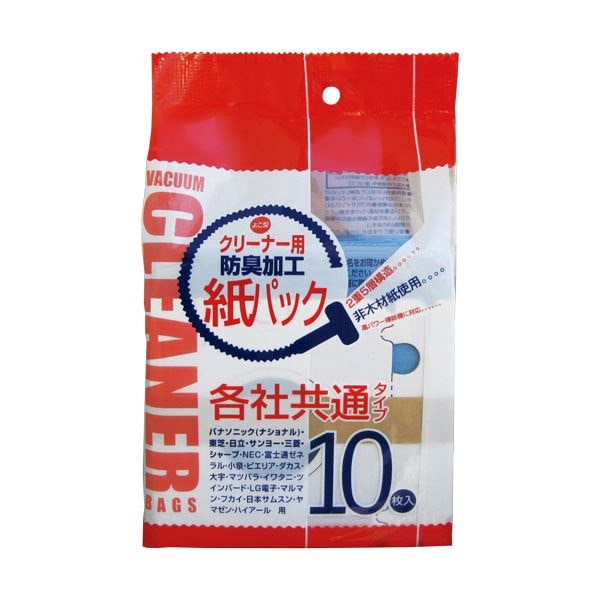 （まとめ） サンテックオプト そうじ機用紙パック 各社共通タイプ 防臭加工 STD-10K 1パック（10枚） 30セット